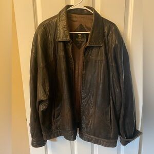 Neiman Marcus Men's Brown Leather Jacket